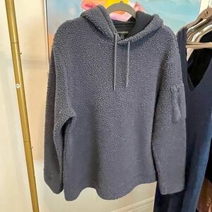 Banana Republic Charcoal Sherpa Jacket Large